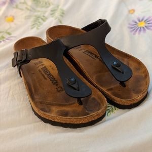 Gizeh Birko-Flor Birkenstock Black Sandal